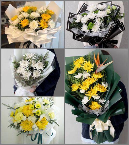 海南海口市龙华区中山街道西门外社区白事花束代送